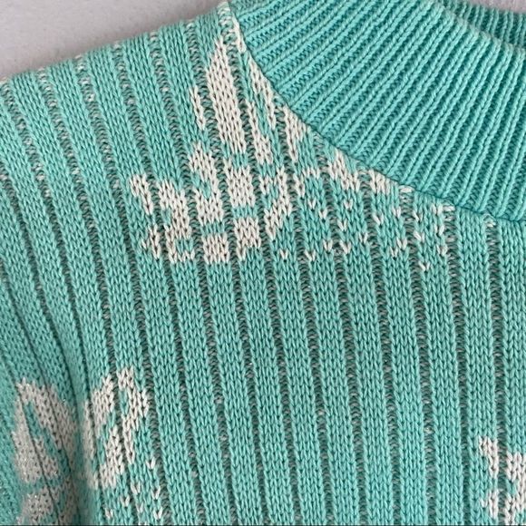 Bears Crossing • Teal Vintage Sweater - Picture 5 of 6